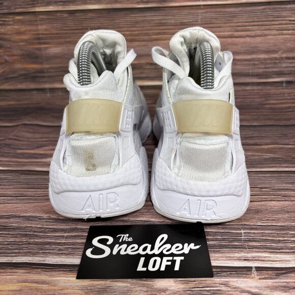 Nike Air Huarache Run Women's White Athletic Running Shoes Size 9 - Picture 4 of 8